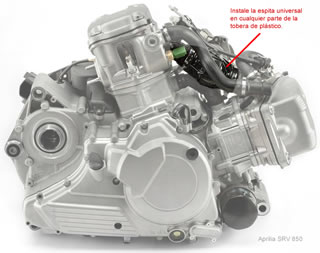 Aprilia SRV 850 - Scottoiler conexión al vacío