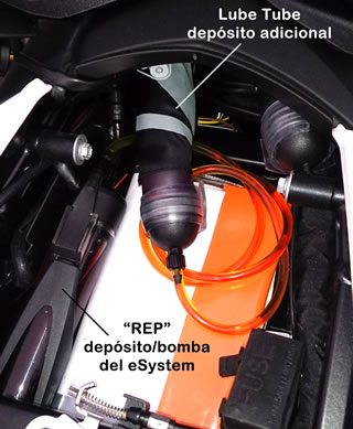 KtM 1290 Super Adventure - Scottoiler bomba y Lube Tube