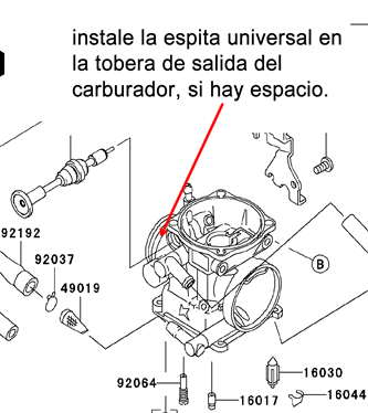 Kawasaki KLX250S 2012 carburetor